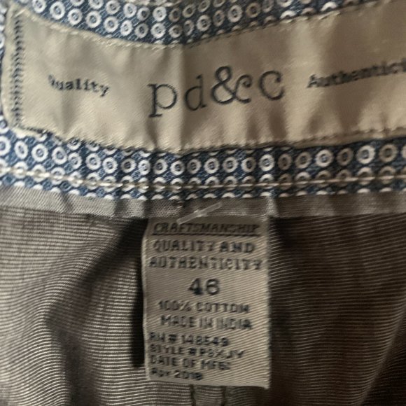 NWT Men's PD & C Brown Short Size 46 - Picture 4 of 5